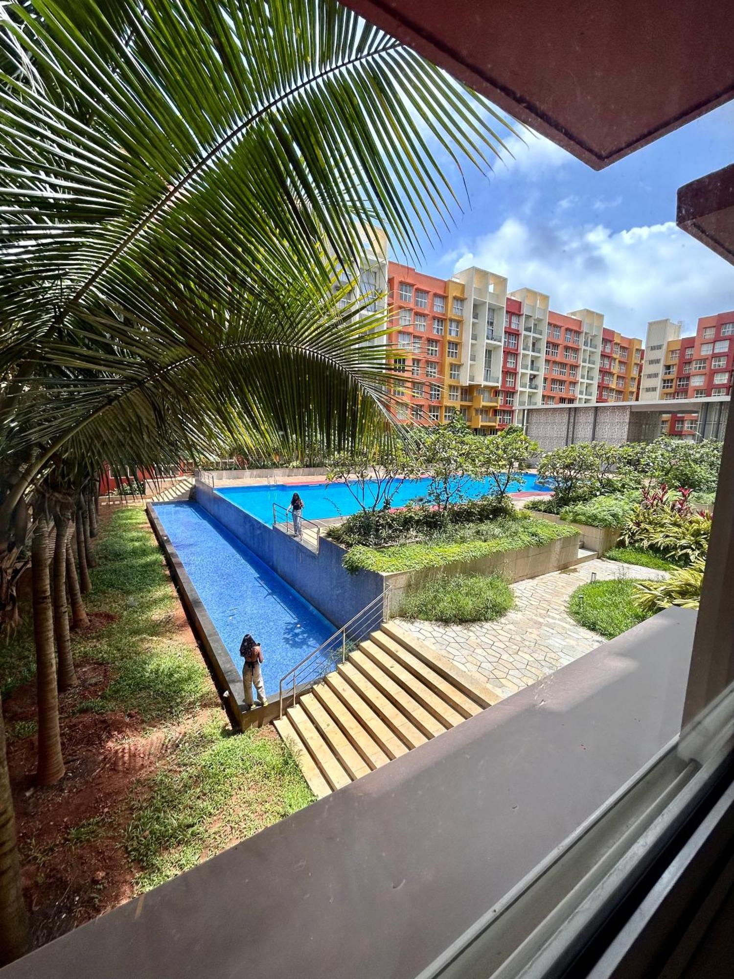 Pool And Garden View Good Stay Premium 2 Bhk Flat 104 Dabolim Kültér fotó